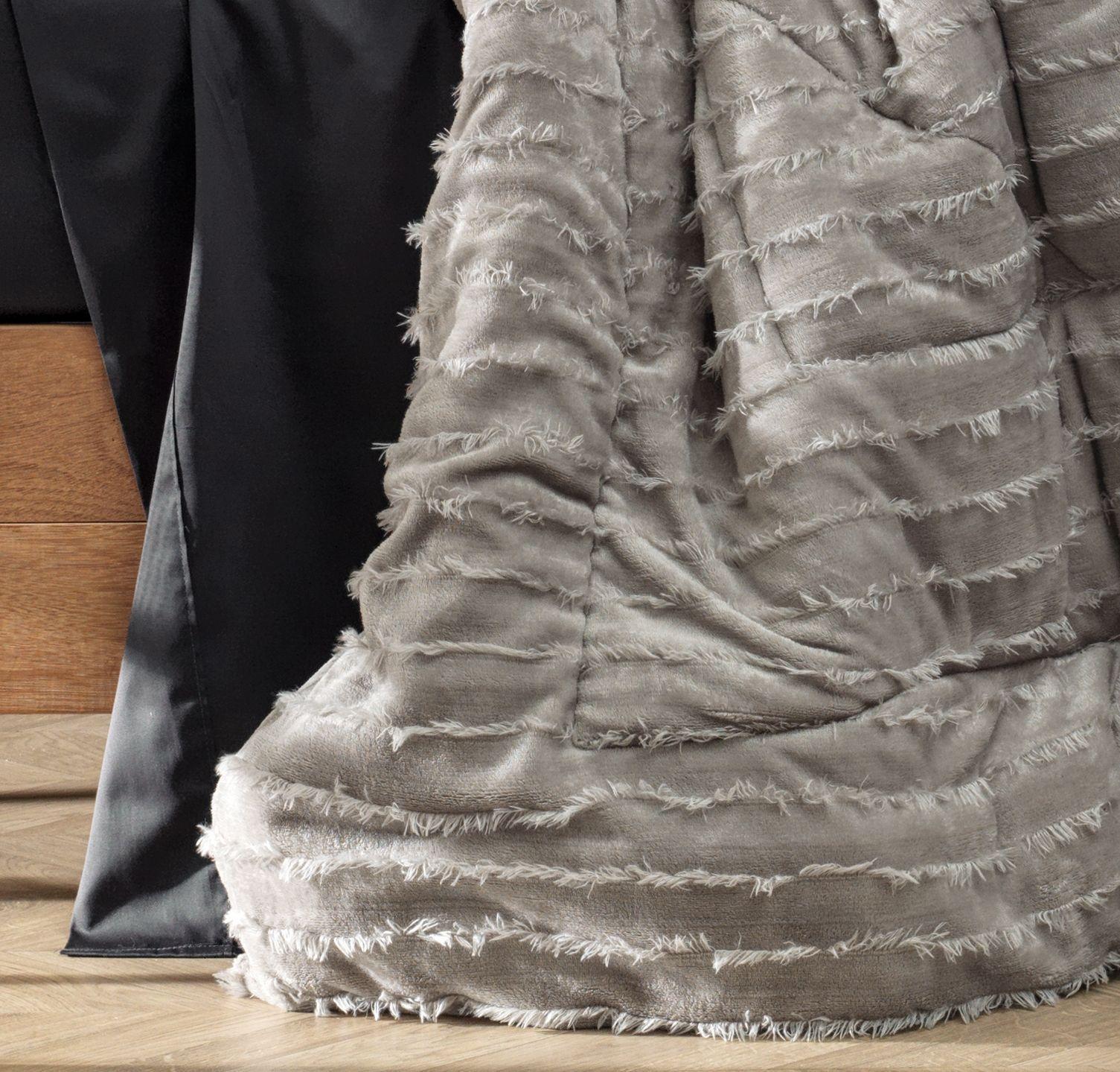 Plumón Blend Luxo Boho Cinza Dove King-3