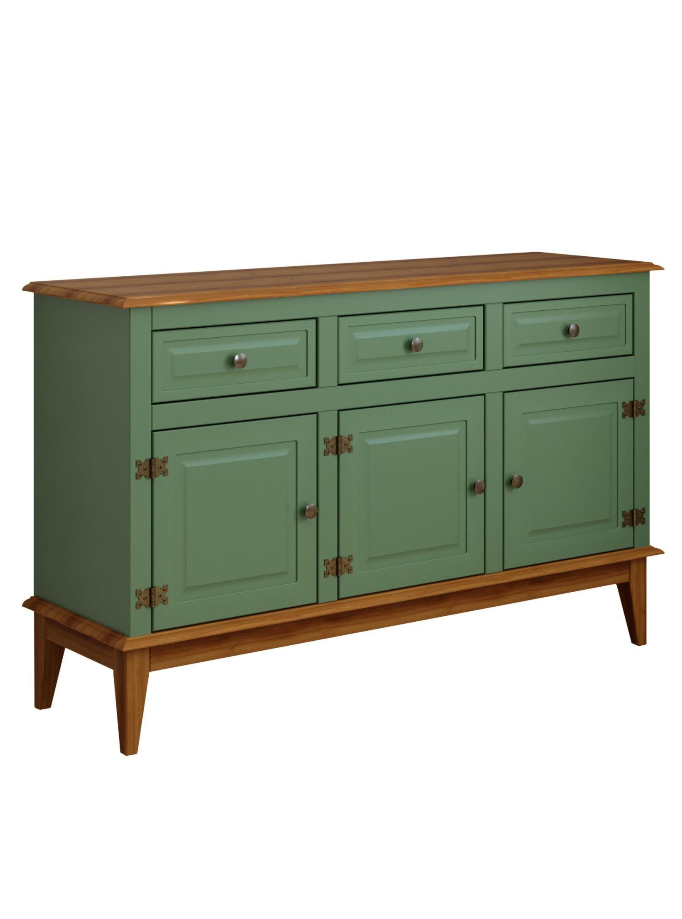 Buffets Madera Veneza 3 Puertas Verde Calmo-0