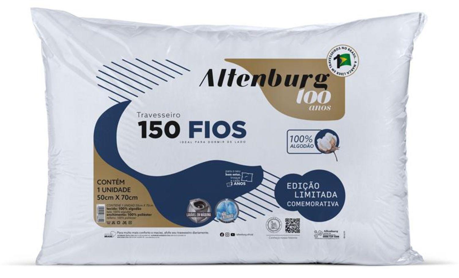 Almohada Altenburg Funda 100% Algodón 150 hilos (50cm x 70cm)-0