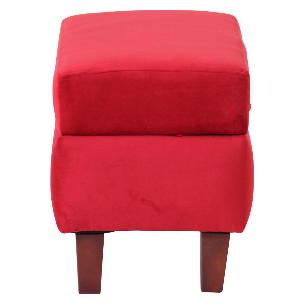 Banqueta Baúl Toltén 90 cm Roja-4