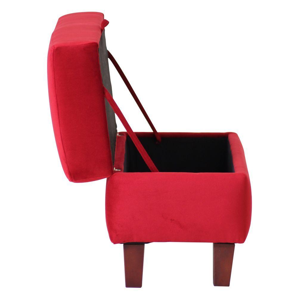 Banqueta Baúl Toltén 90 cm Roja-5