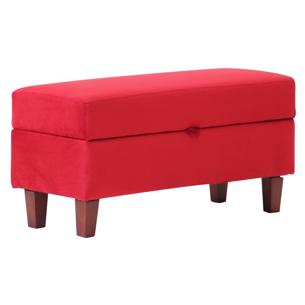 Banqueta Baúl Toltén 90 cm Roja-1