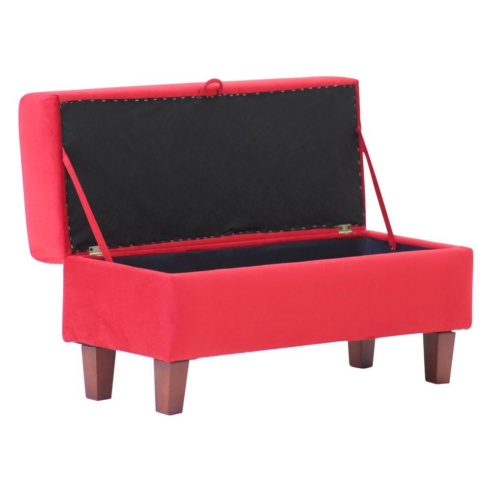 Banqueta Baúl Toltén 90 cm Roja-3