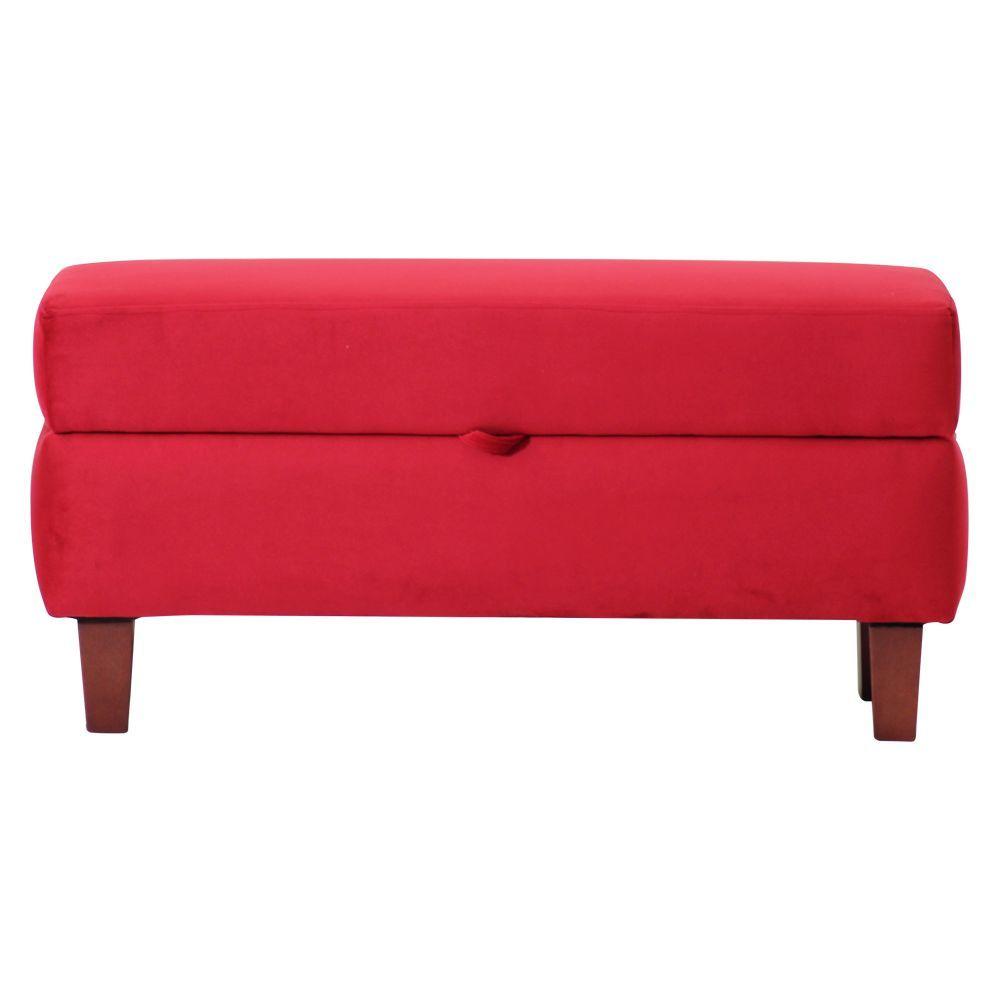 Banqueta Baúl Toltén 90 cm Roja-0