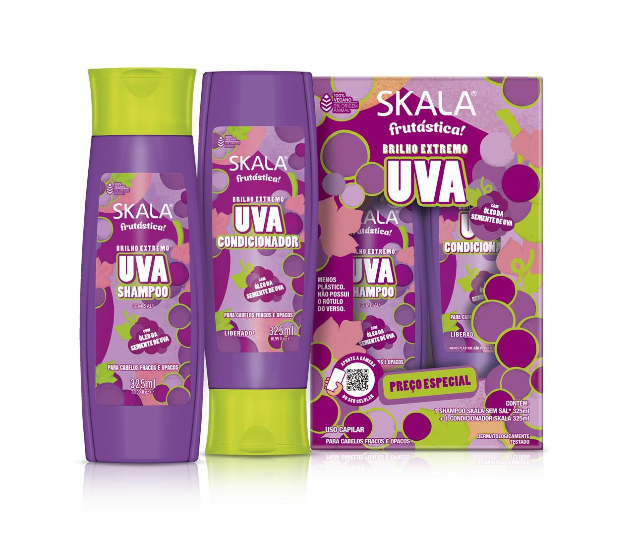 Kit Skala Shampoo Y Acondicionador Skala Uva Fruitastic 325Ml-0