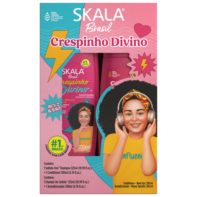 Kit Skala Shampoo Y Acondicionador Skala Crespinho Divino 325Ml-0