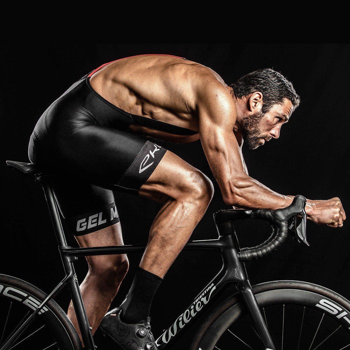 Calza Ciclismo Corta Hombre Pro Gel Memory Confort EVO-4