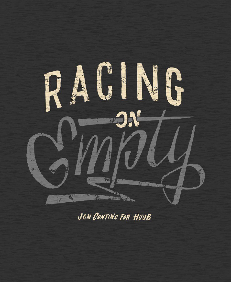 Polera Manga Corta Hombre Racing On Empty T-Shirt Charcoal - Gris oscuro - HUUB-2