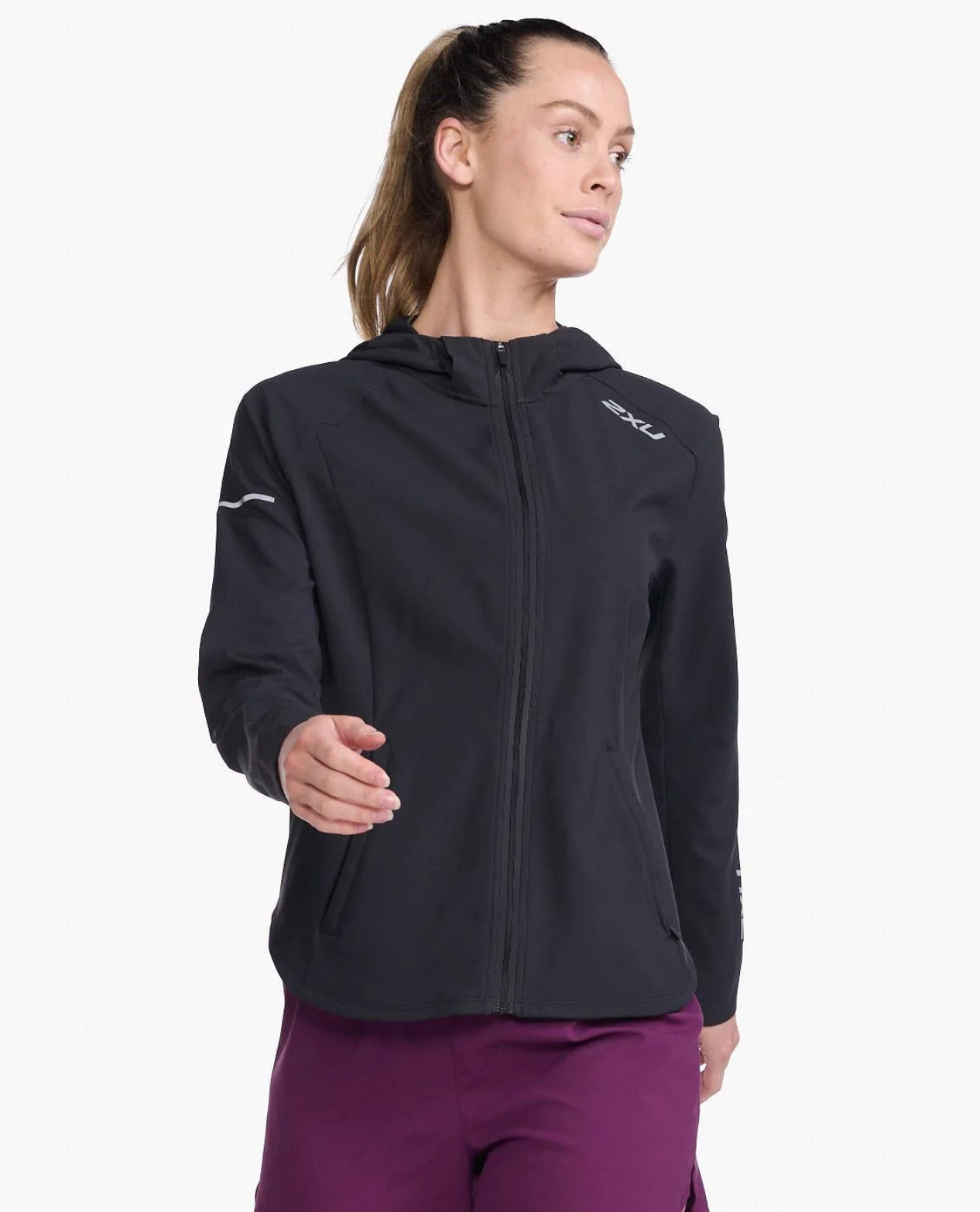Chaqueta Mujer Aero Jacket Black/Silver Reflective - Negro - 2XU-0