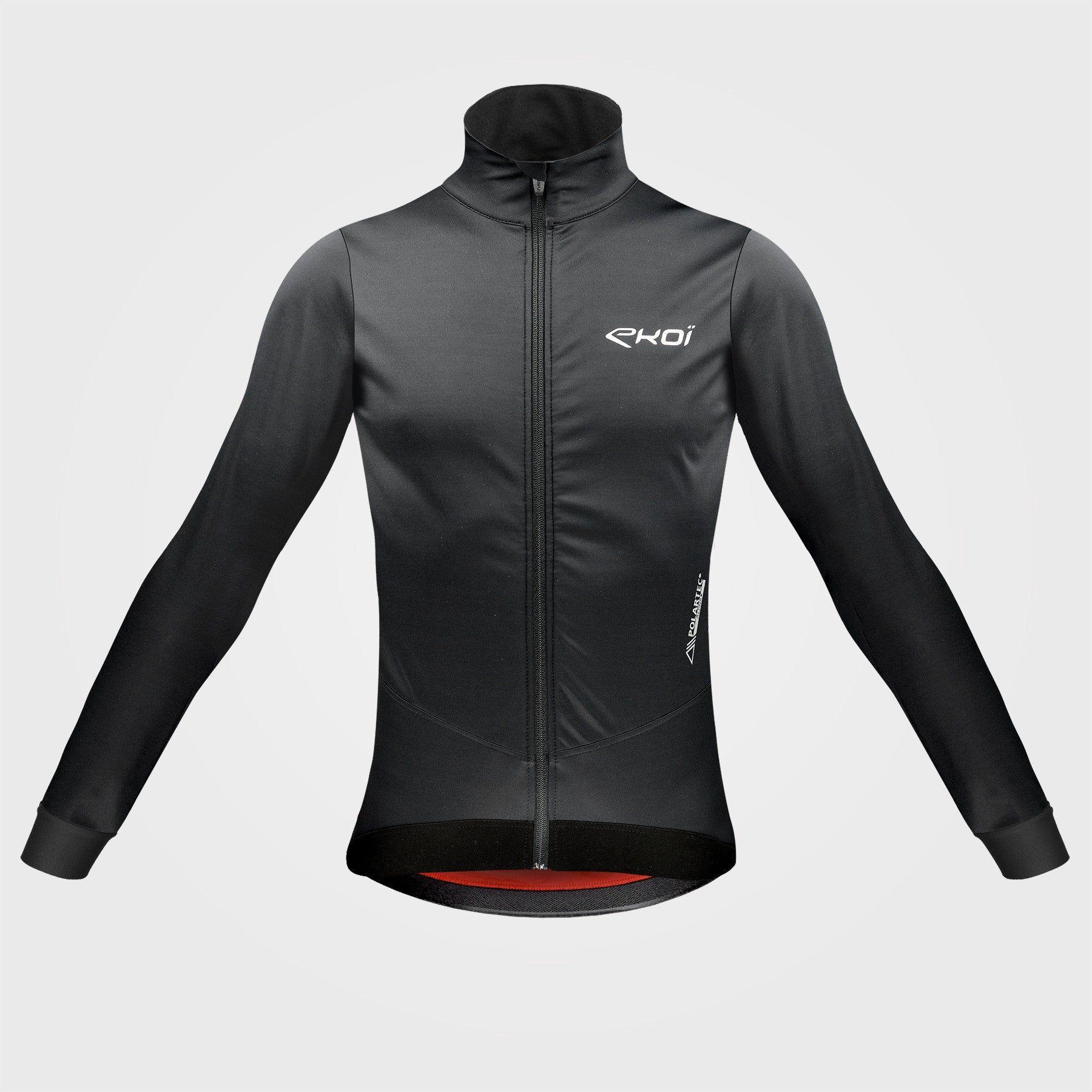 Chaqueta Cortaviento Térmica Polartec hombre - Negro - EKOI-1