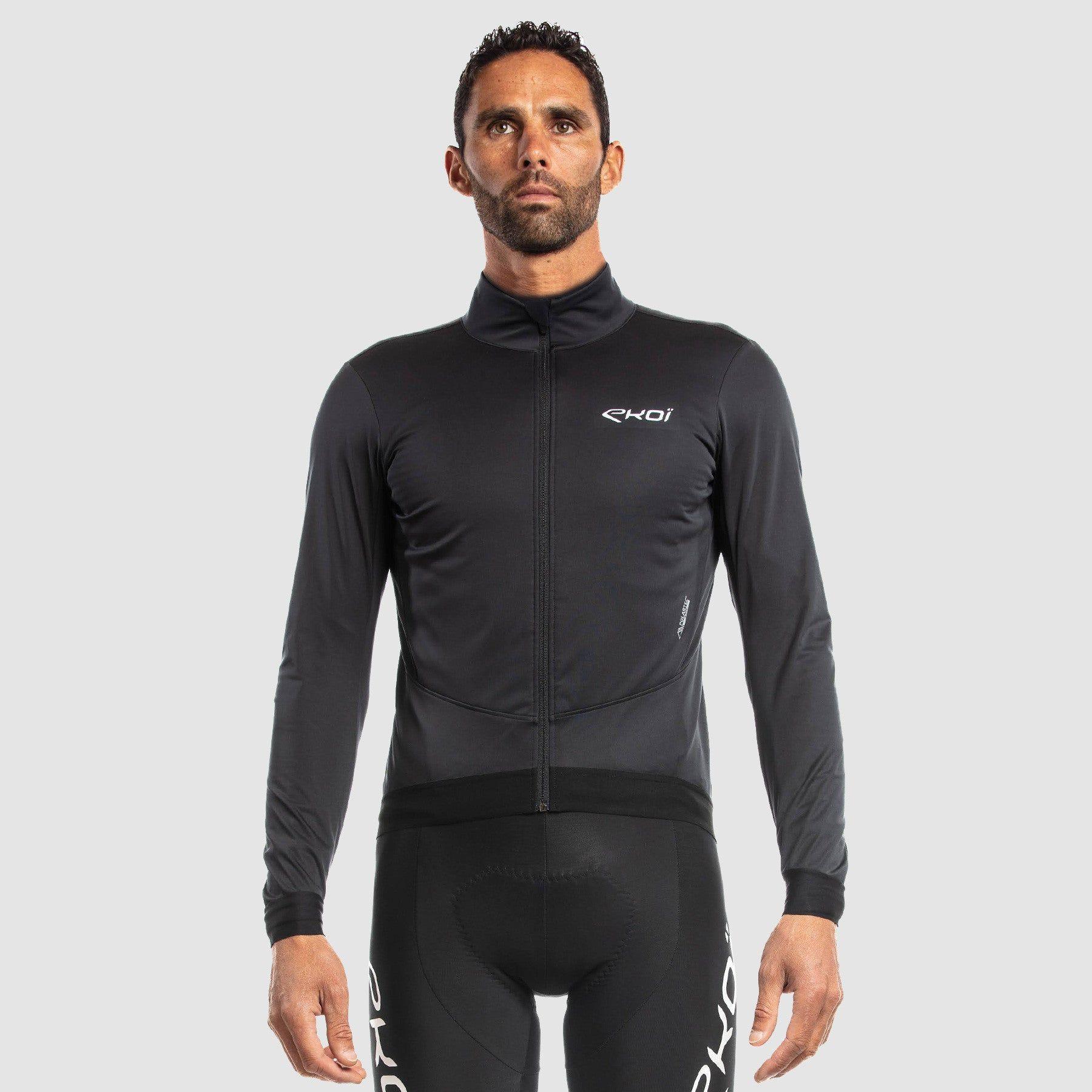 Chaqueta Cortaviento Térmica Polartec hombre - Negro - EKOI-0