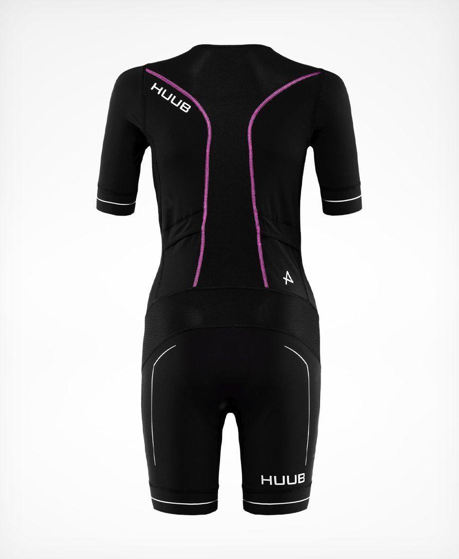Tri Suit Mujer Aura Long Course Tri Suit Black/Purple - Negro - HUUB-2