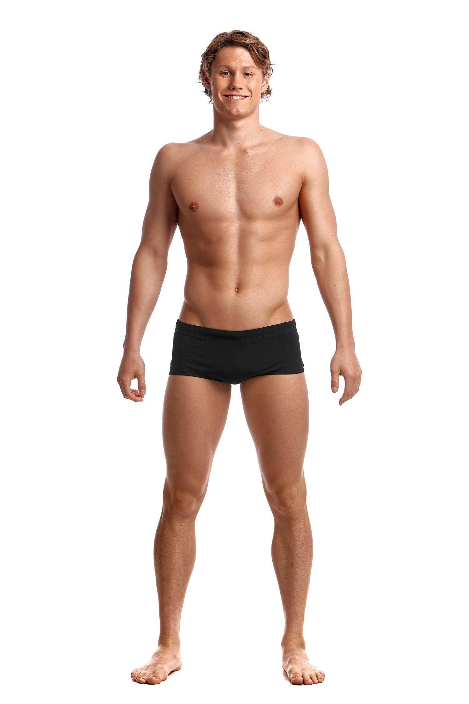Traje de Baño Hombre Plain Front - Black - Funky Trunks-0