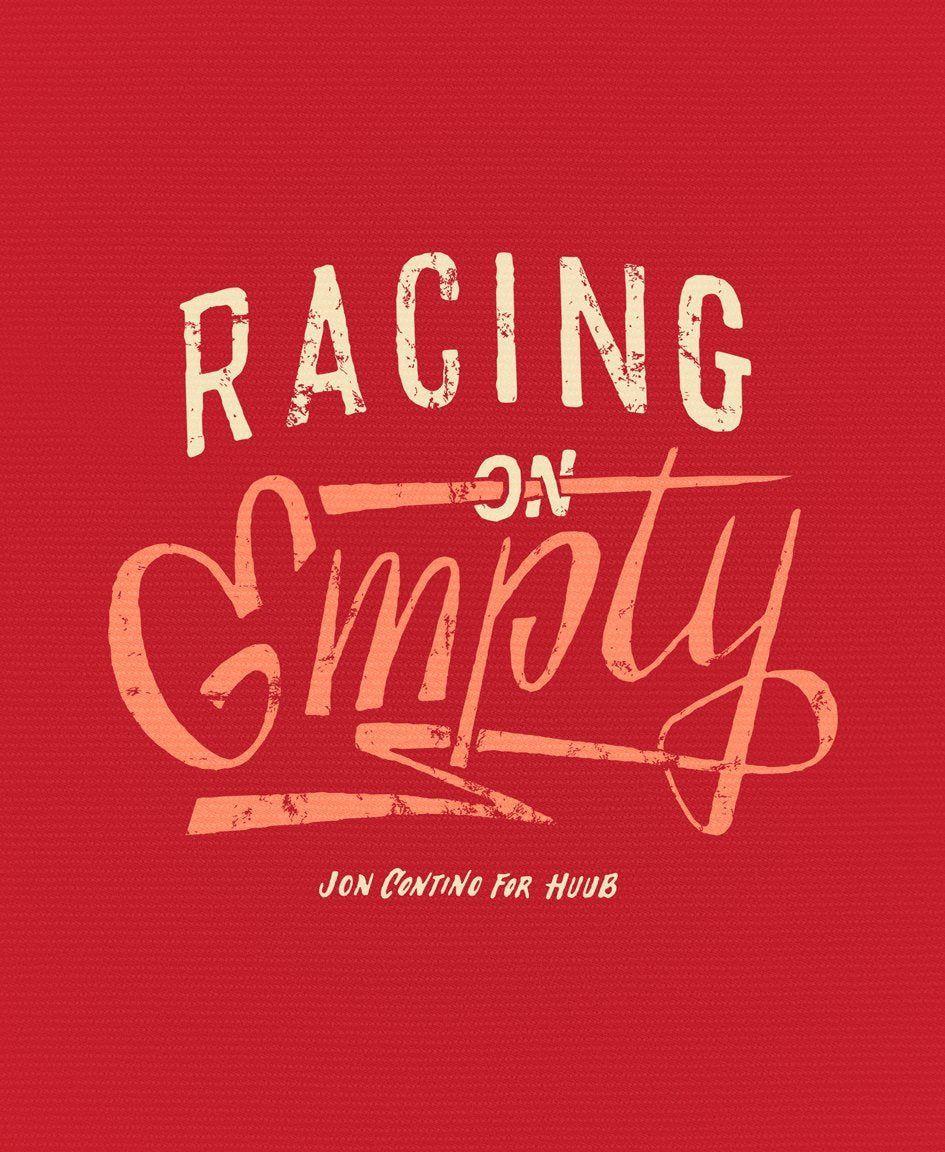 Polera Manga Corta Hombre Racing On Empty T-Shirt Red - Rojo - HUUB-2