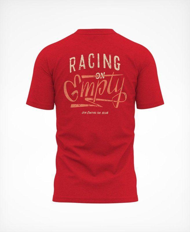 Polera Manga Corta Hombre Racing On Empty T-Shirt Red - Rojo - HUUB-0