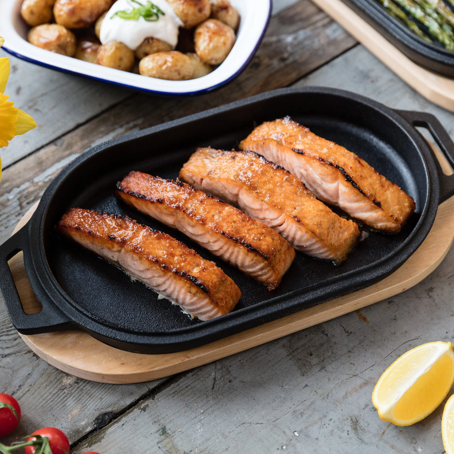 Sartén de Hierro fundido Sizzler-5