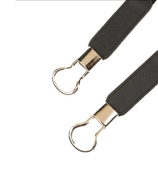 Cinturón mujer delgado elasticado ancho 2.5 cm diseño hebilla circular-2