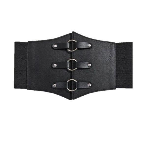 Cinturón Corse Mujer Elasticado Ancho 18 cm Diseño de Aros-2