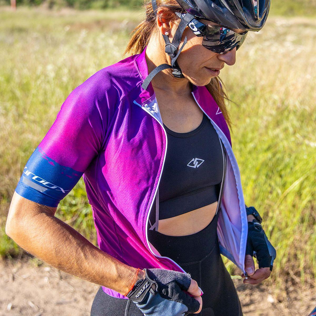 Tricota corta Milan Batik Violeta Ziroox-3