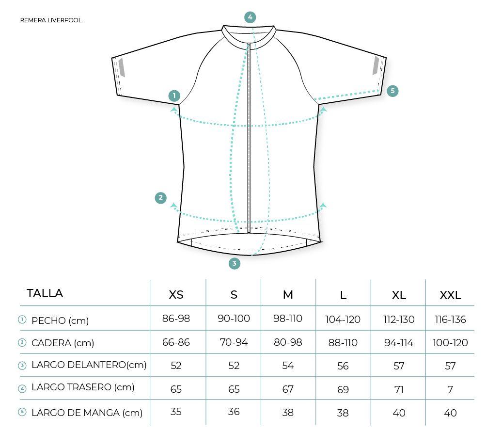 Tricota corta Liverpool Line Negro Ziroox-4