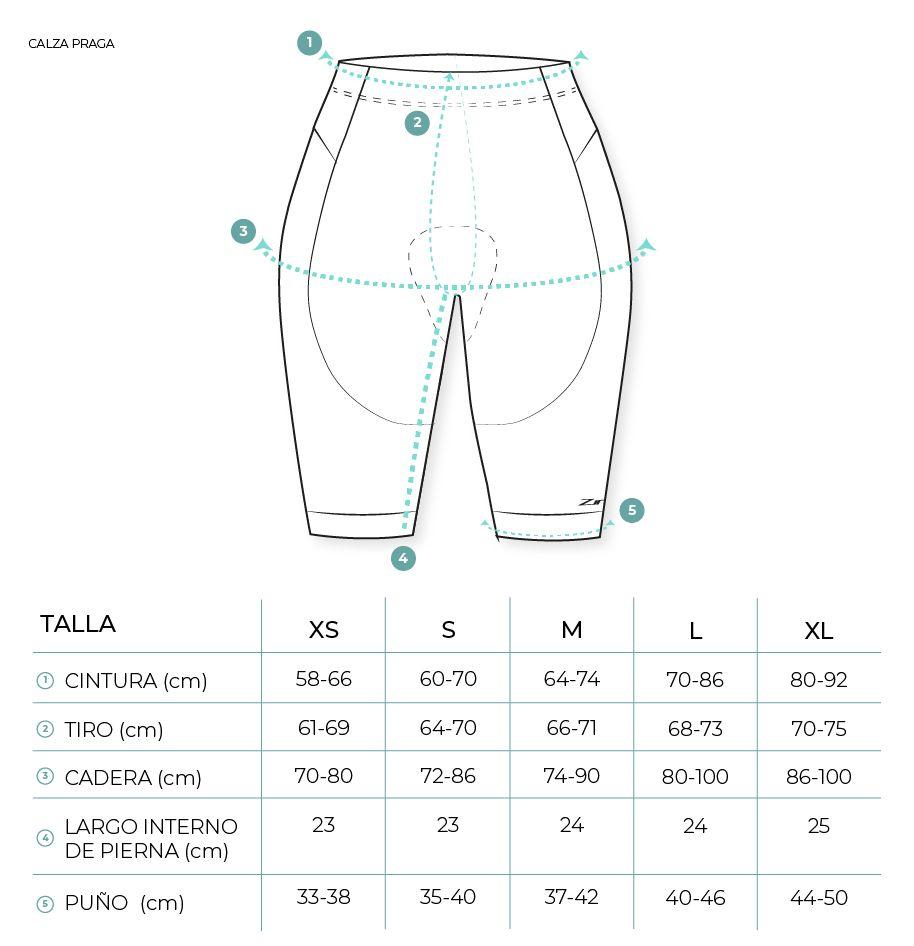 Calza Corta Praga Negro Ziroox-6