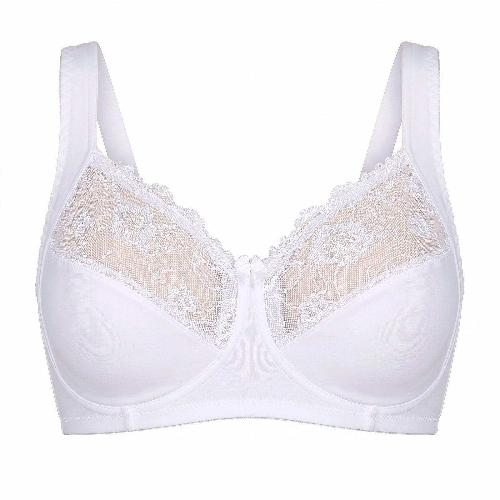 Sostén Microfibra Mujer Lady Genny S-729D Encaje Sin Arco-0