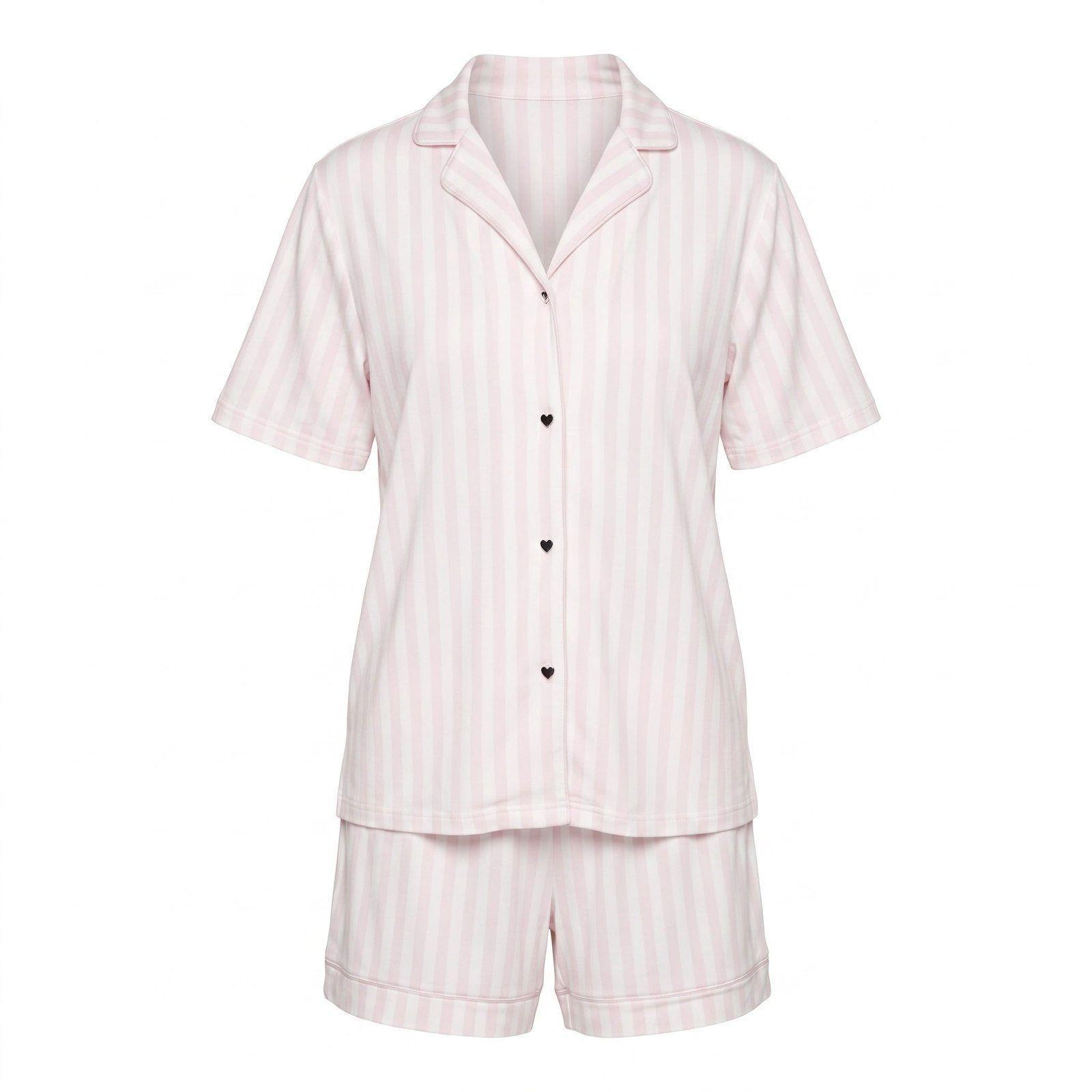 Pijama mujer lady genny j-903 manga corta y short fantasia-0