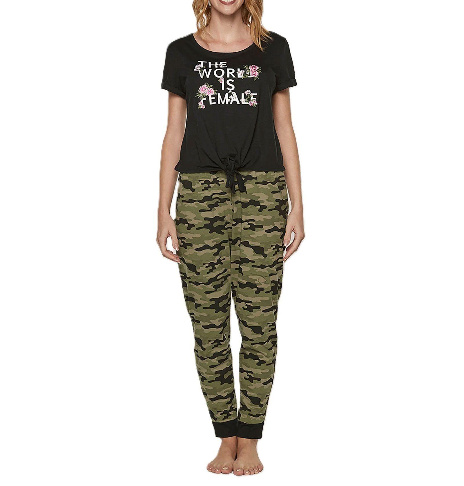 pijama mujer lady genny j-669 algodón estampado-0