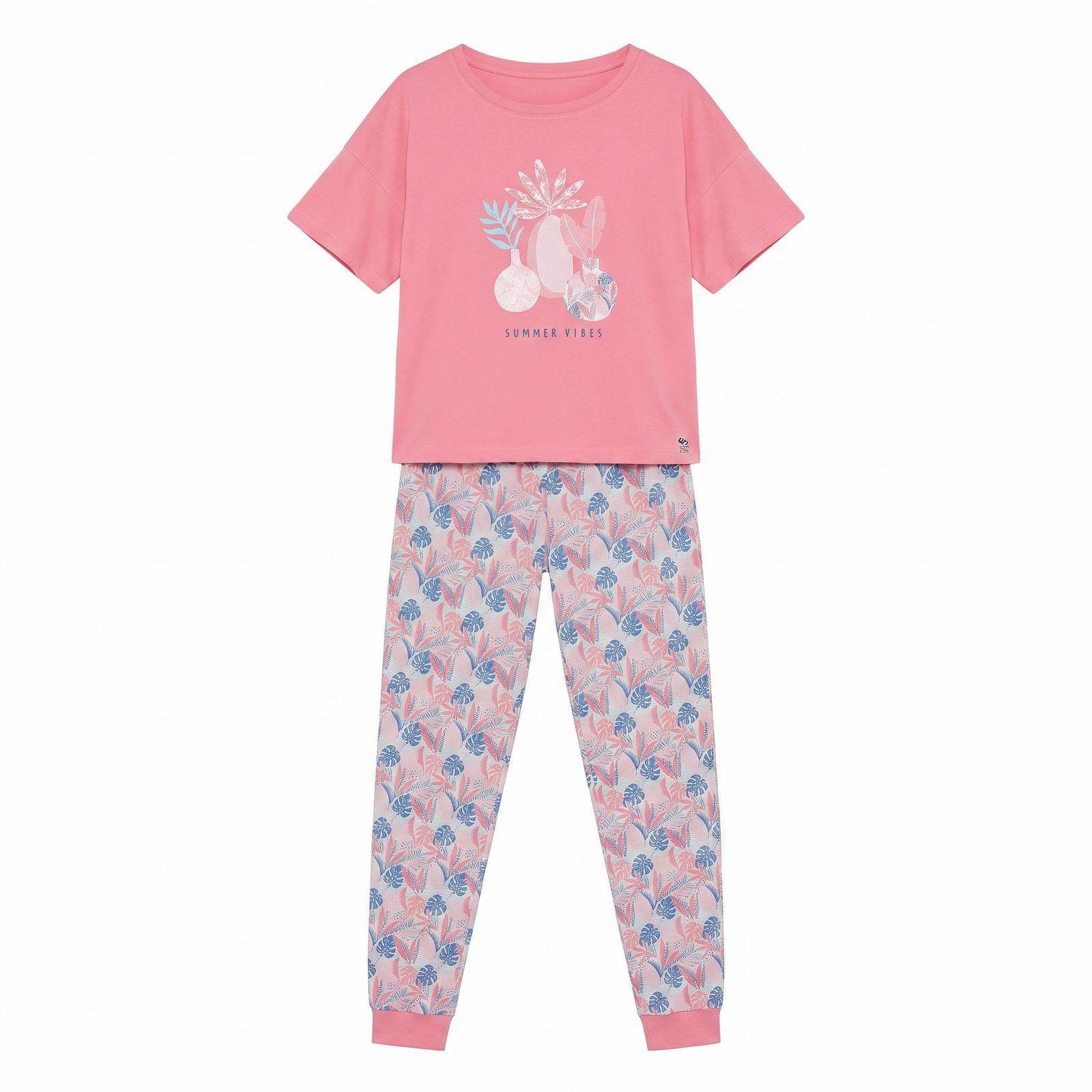 Pijama Mujer Lady Genny j-793 2 piezas manga corta-0