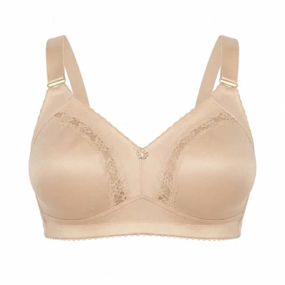 Sostén Sin Arco Mujer Lady Genny S-377D Encaje Cómodo-0