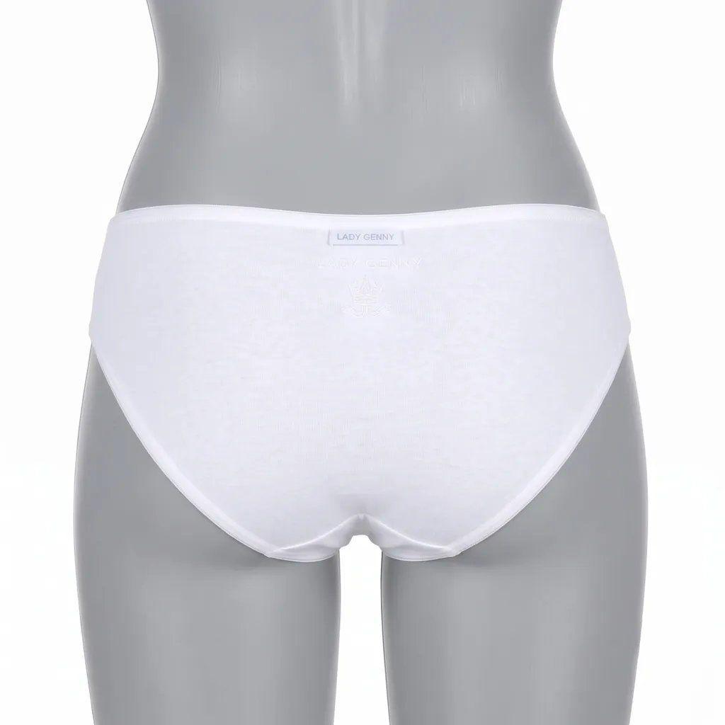 Bikini Bordado Mujer Lady Genny C-609 Blanco Talla L-1