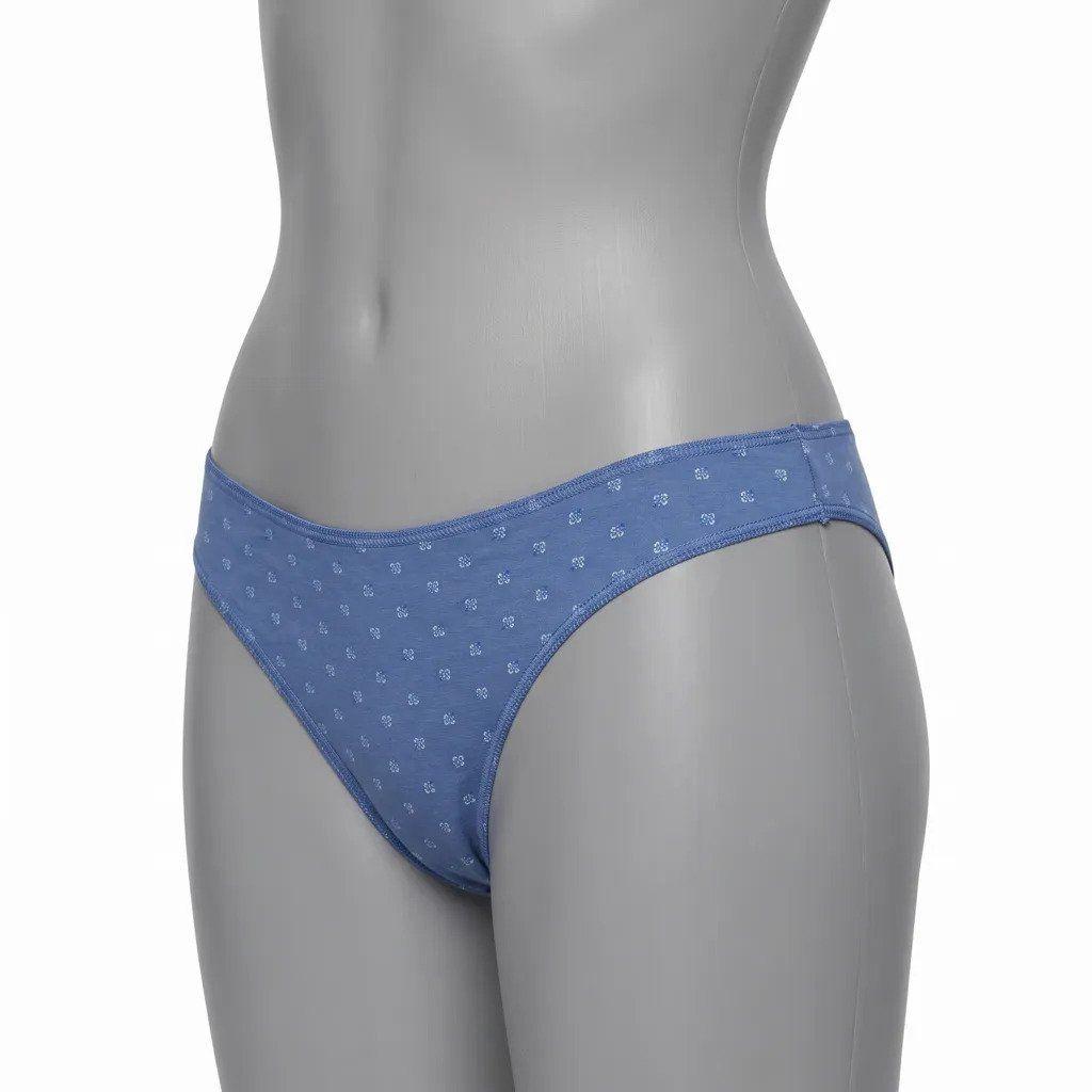 Tanga Mujer Lady Genny C-667 Azul Talla L-1