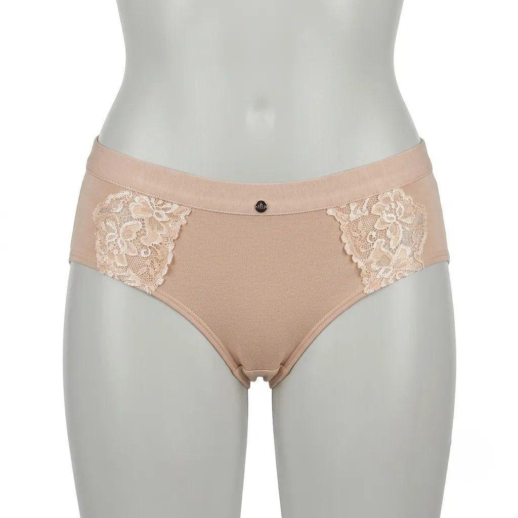 Pantaleta mujer lady genny C-325 algodón spandex melange-0
