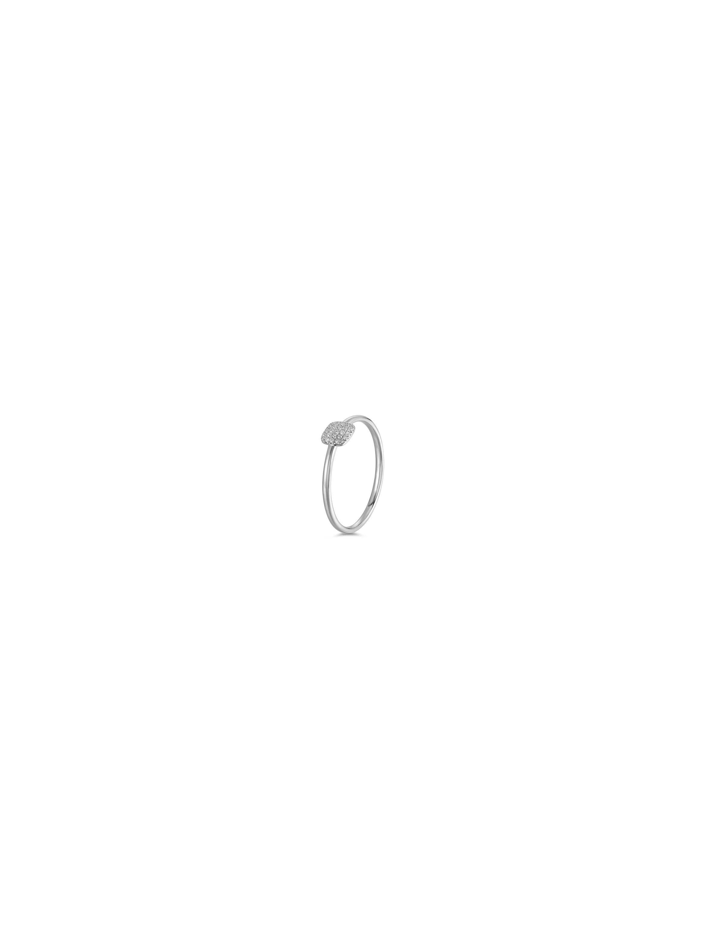 Anillo Pavé Diamantes Cuadrado-1