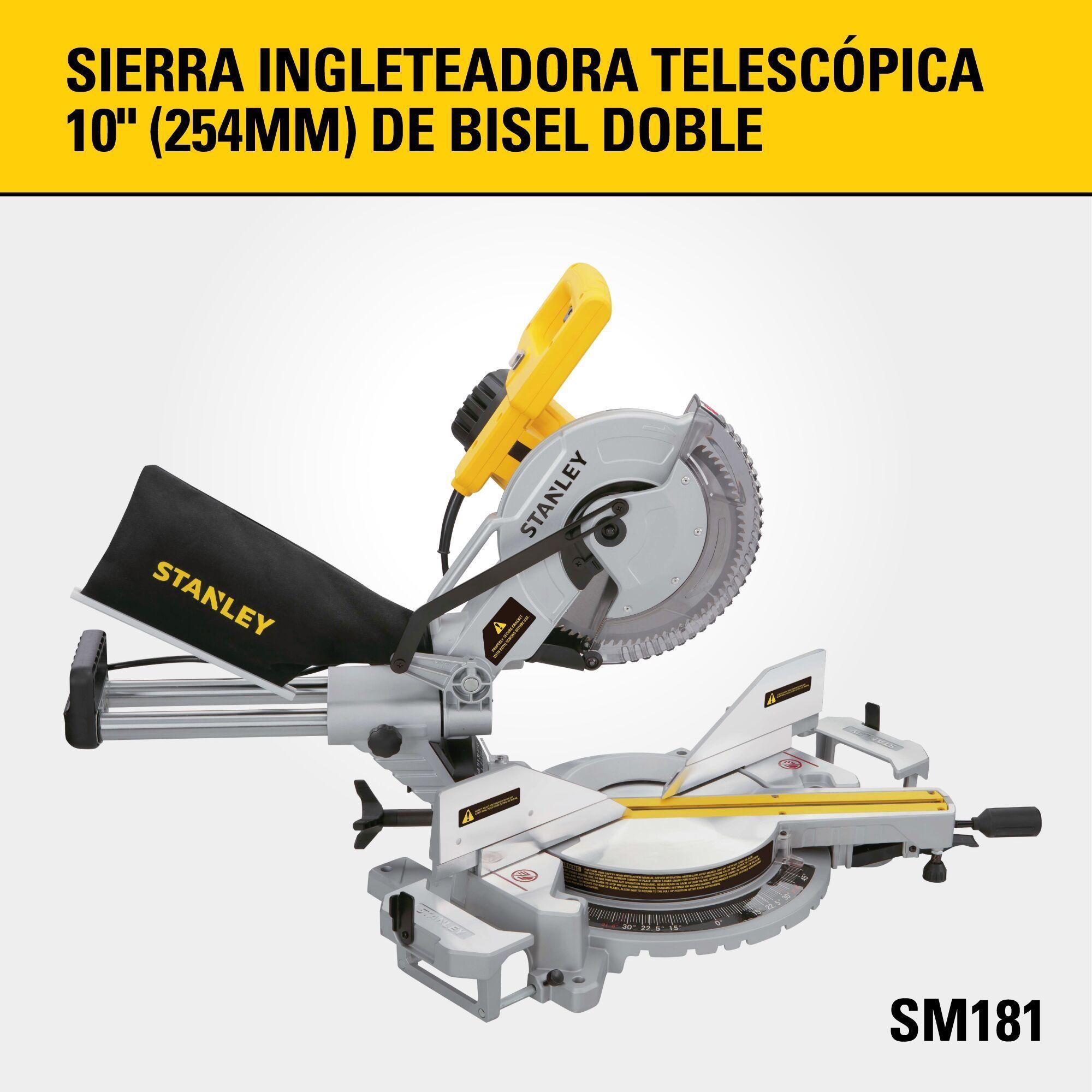 Sierra Ingleteadora Telescópica 10 1800W STANLEY-9