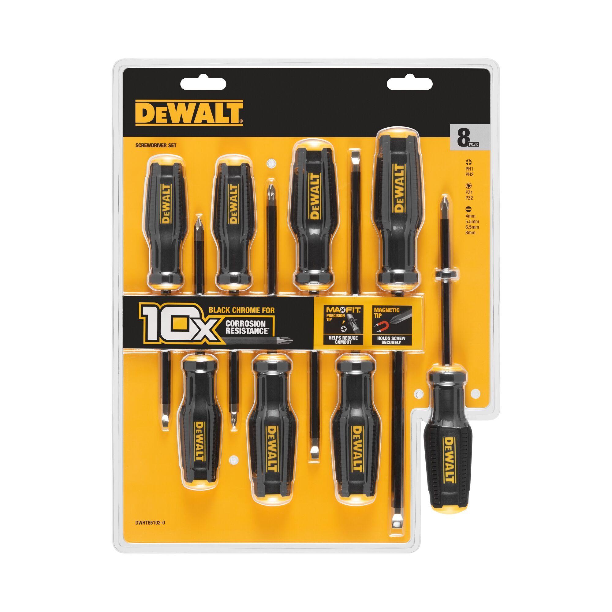 Set 8 destornilladores MAXFIT DEWALT DWHT65102-1