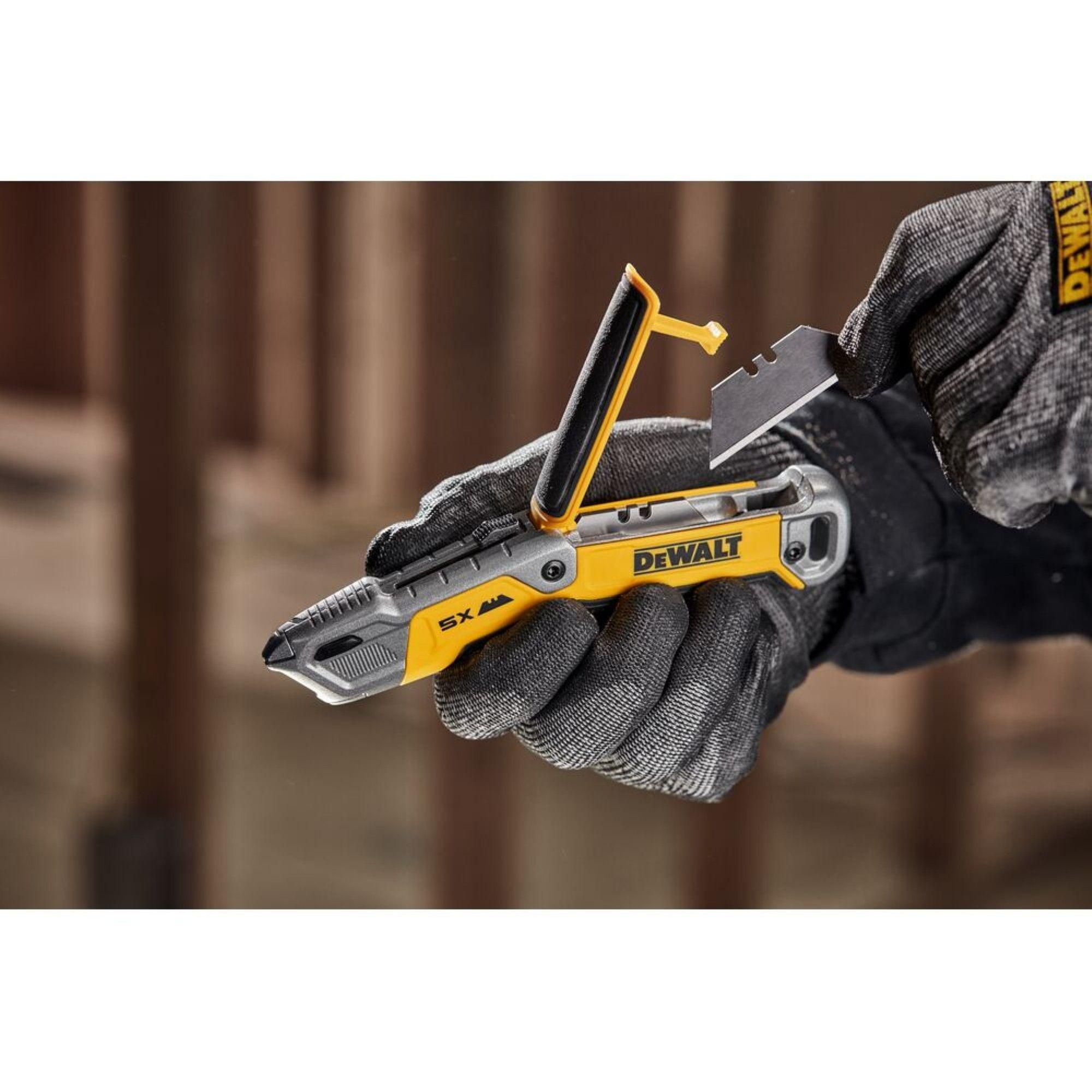 Cuchillo de cuerpo fijo y hoja retractil DEWALT DWHT10998-5