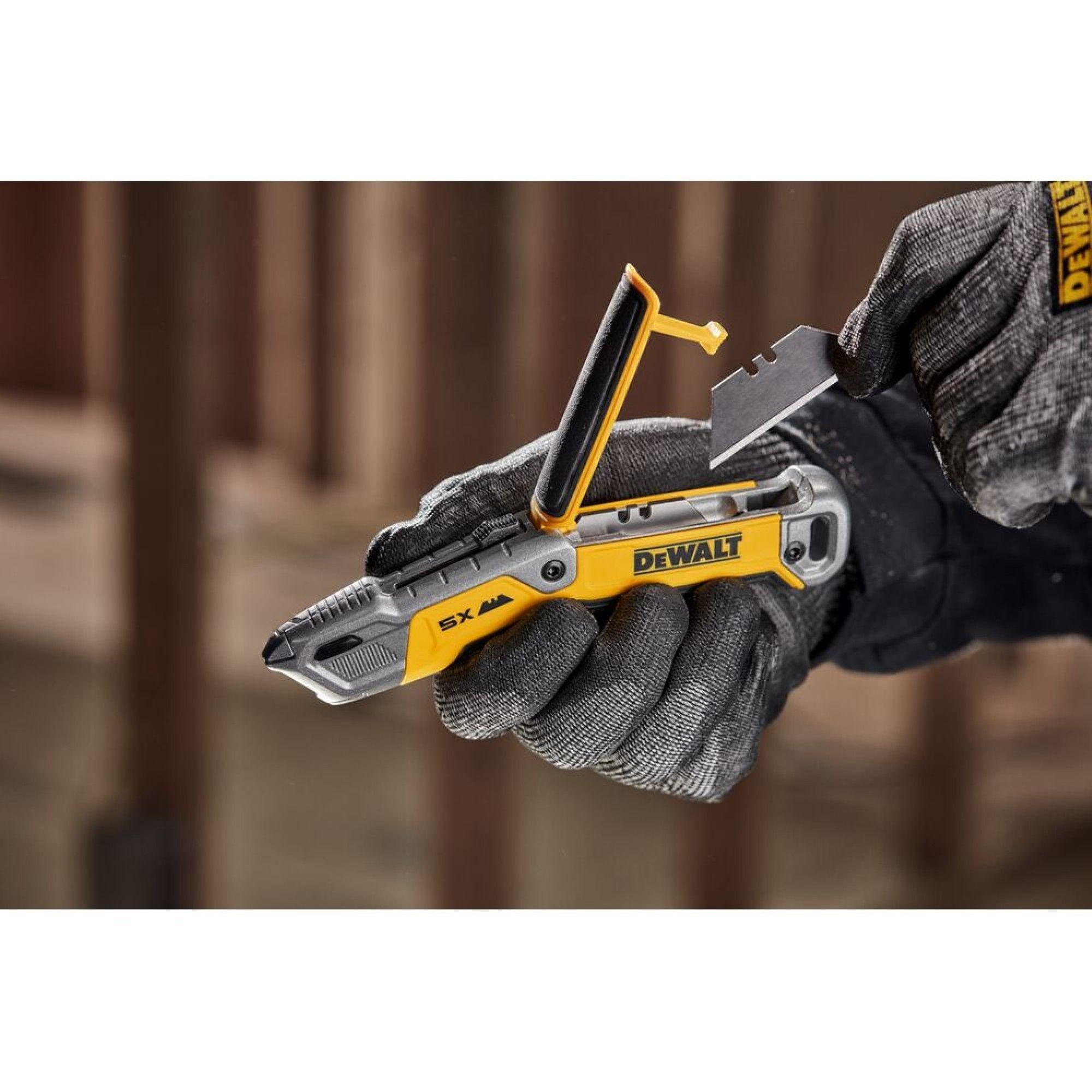 Cuchillo de cuerpo fijo y hoja retractil DEWALT DWHT10998-5