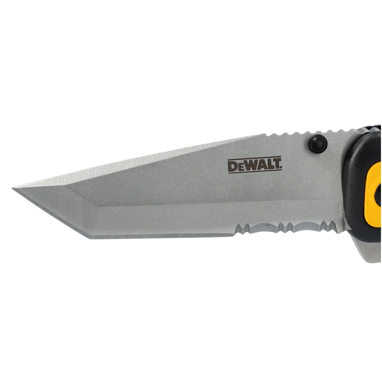 Navaja de bolsillo con dientes de sierra DEWALT DWHT10994-4