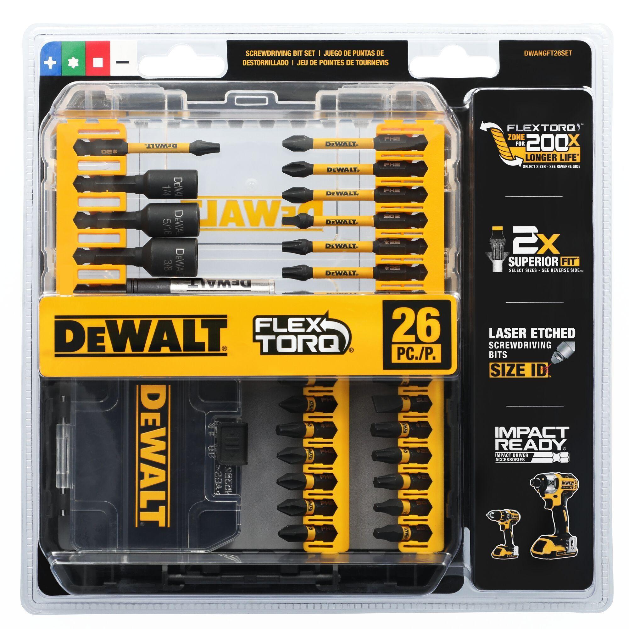 Set de 26 piezas Impact Ready Flextorq DEWALT DWANGFT26SET-2