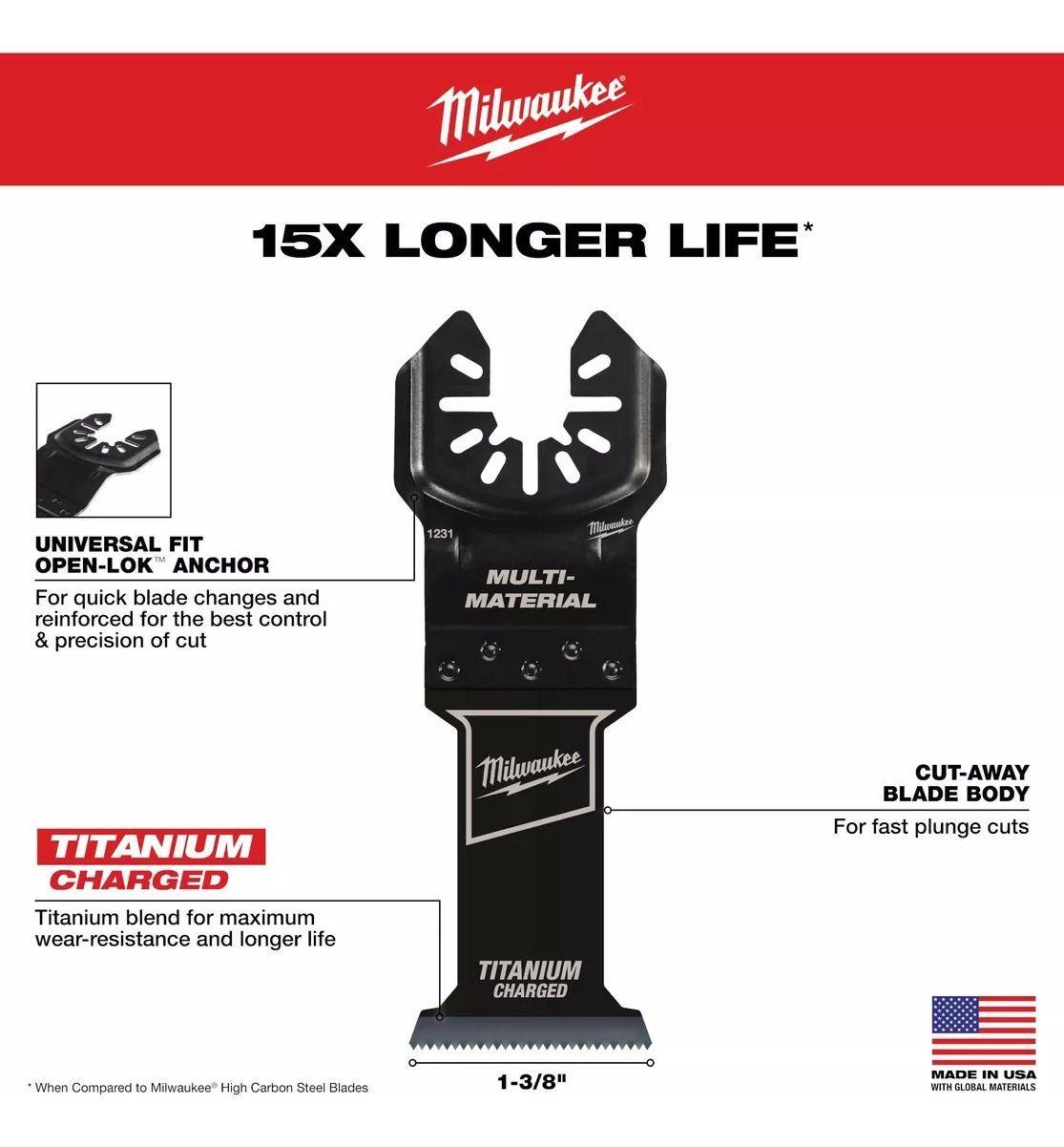 Milwaukee- Oscilante Multiherramienta (5pc) 49-10-9211-4