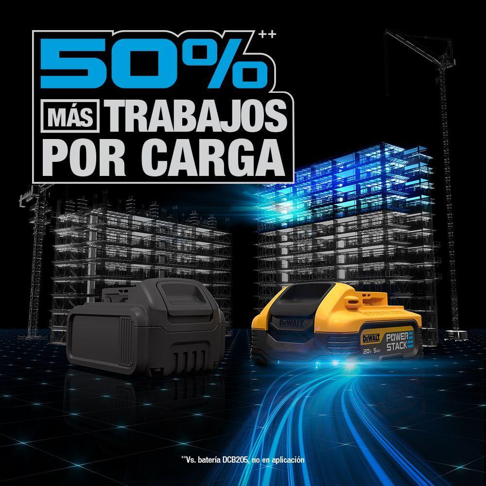 Batería compacta 5Ah 20V MAX* POWERSTACK™ DEWALT DCBP520-B3-5
