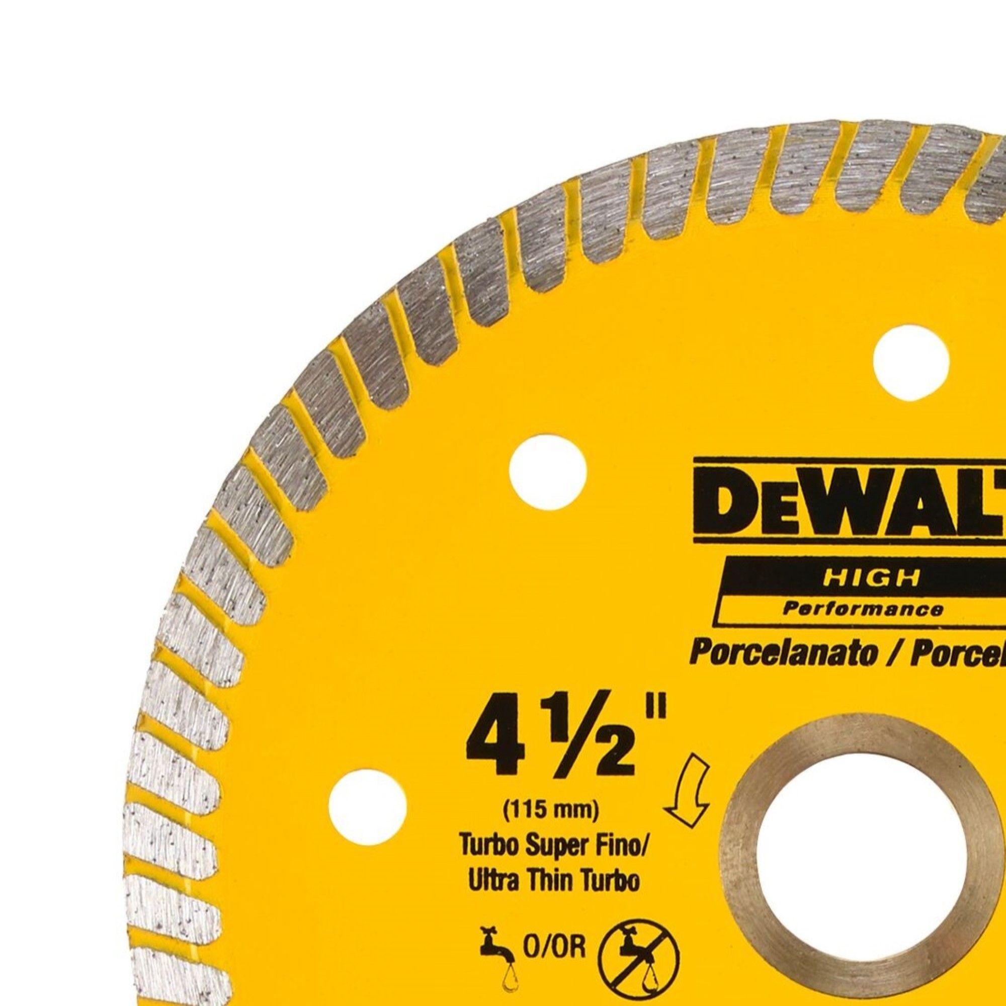 Disco Diamantado Ranurado 4-1/2” Super Fino Dewalt DW57450HP-2