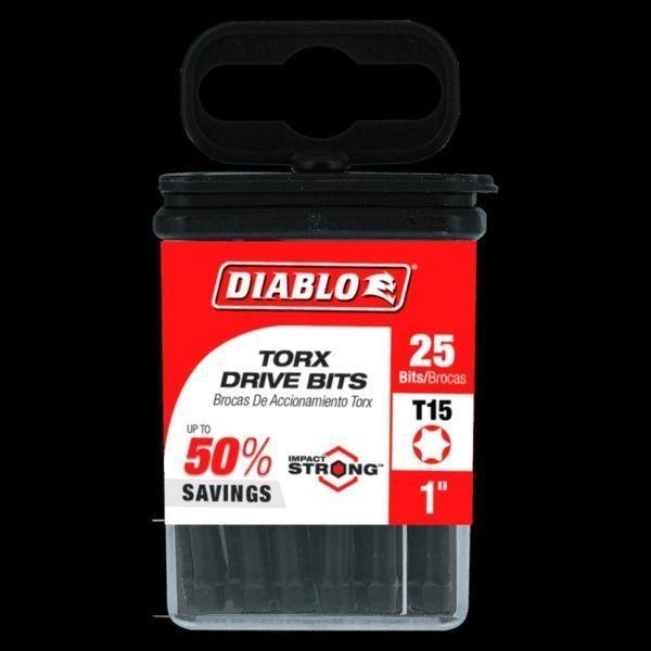 Juego De Brocas Impacto Torx T15 Diablo 25 Un-1