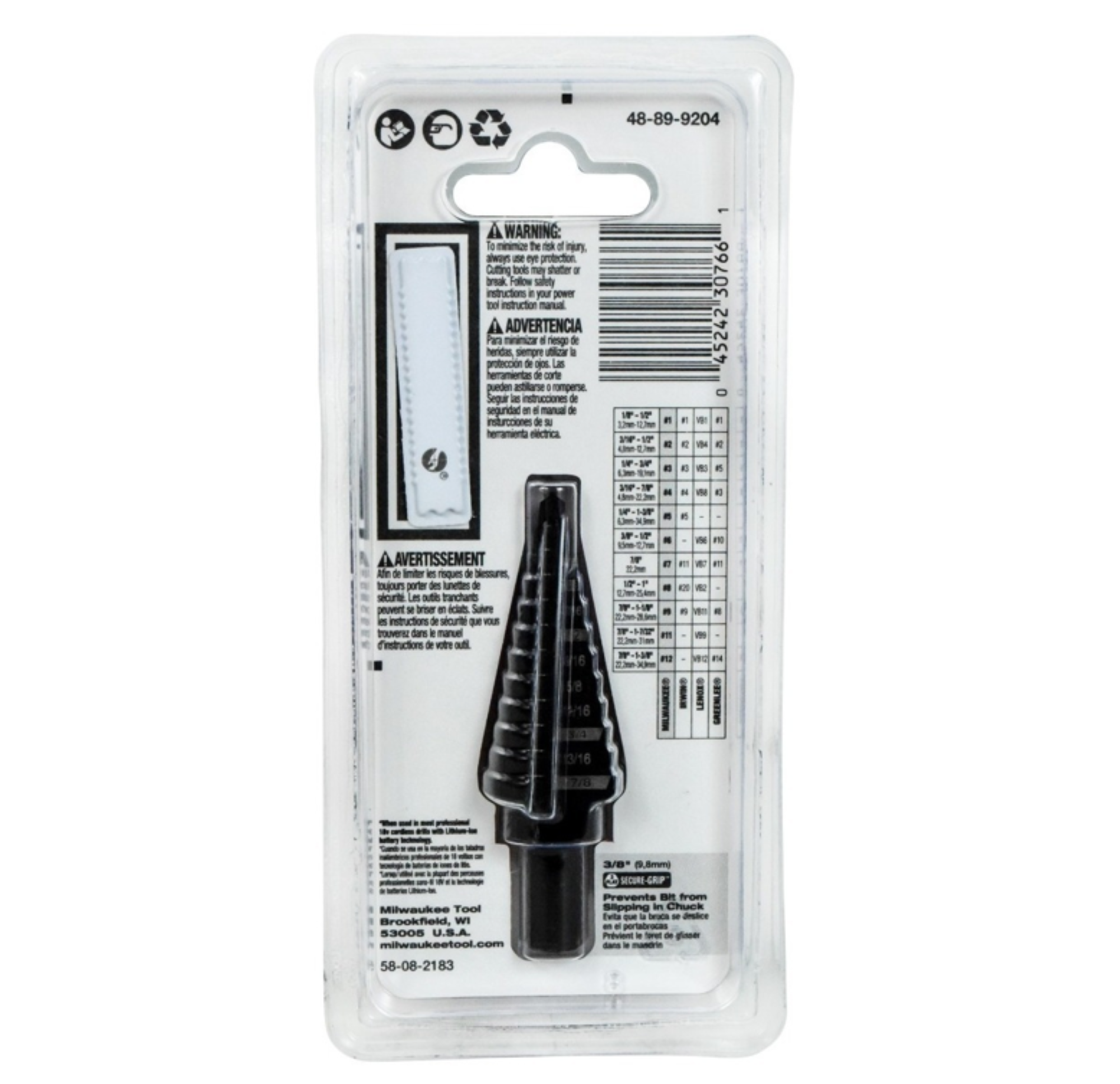 Broca Cono Escalonada Milwaukee 48-89-9204 - 22mm-1