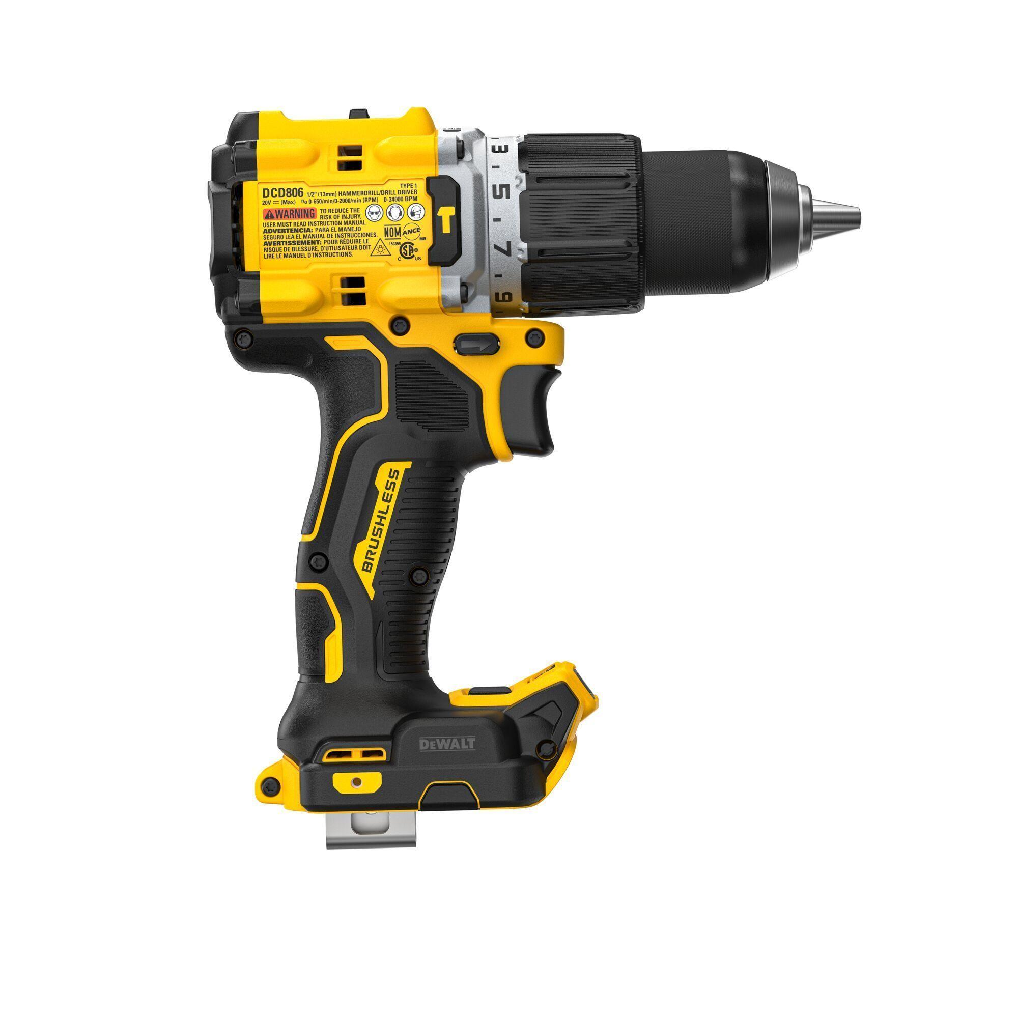 Taladro percutor XR® 1/2 20V DEWALT DCD806B-B3-1