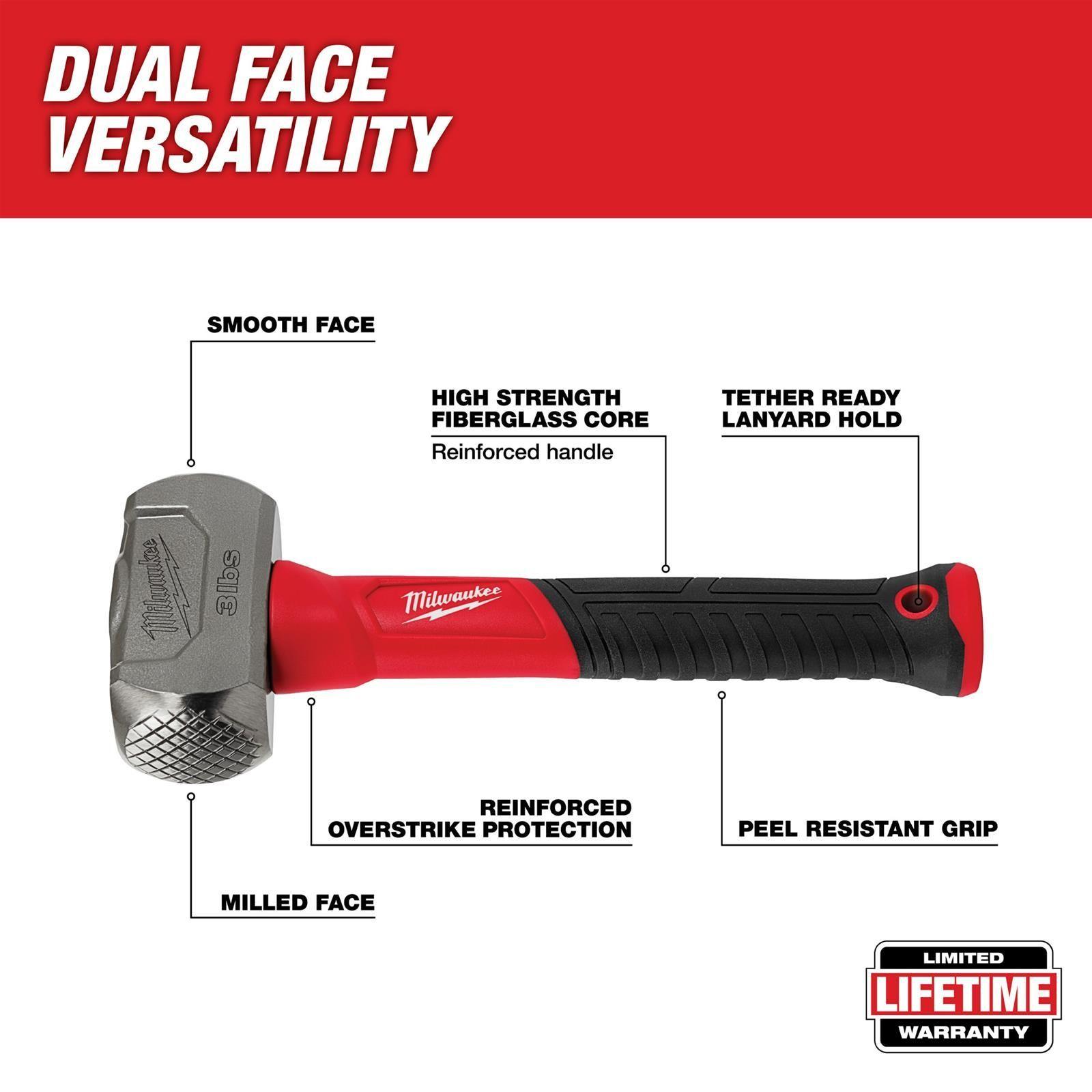 Combo Milwaukee 3 lb Acero Forjado 48-22-9310-6