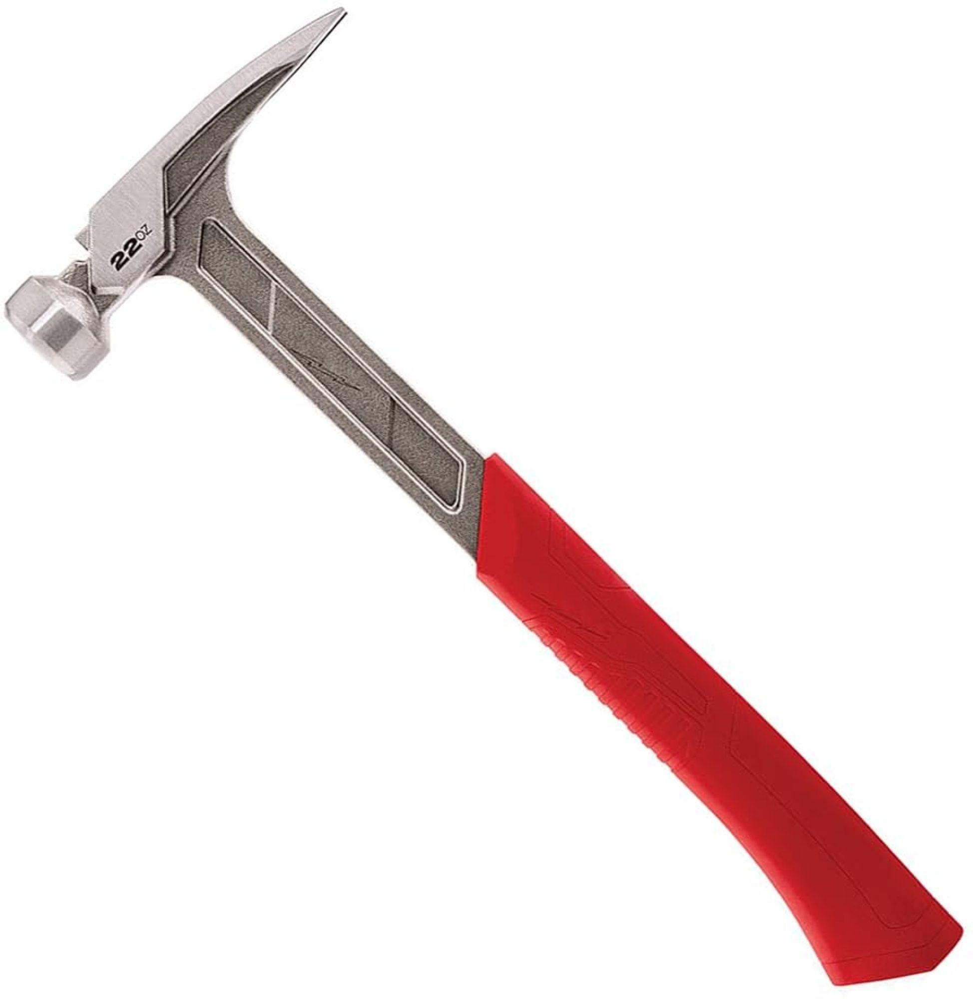 Martillo De 22 Onzas Cara Lisa Mango Shockshield Milwaukee-2