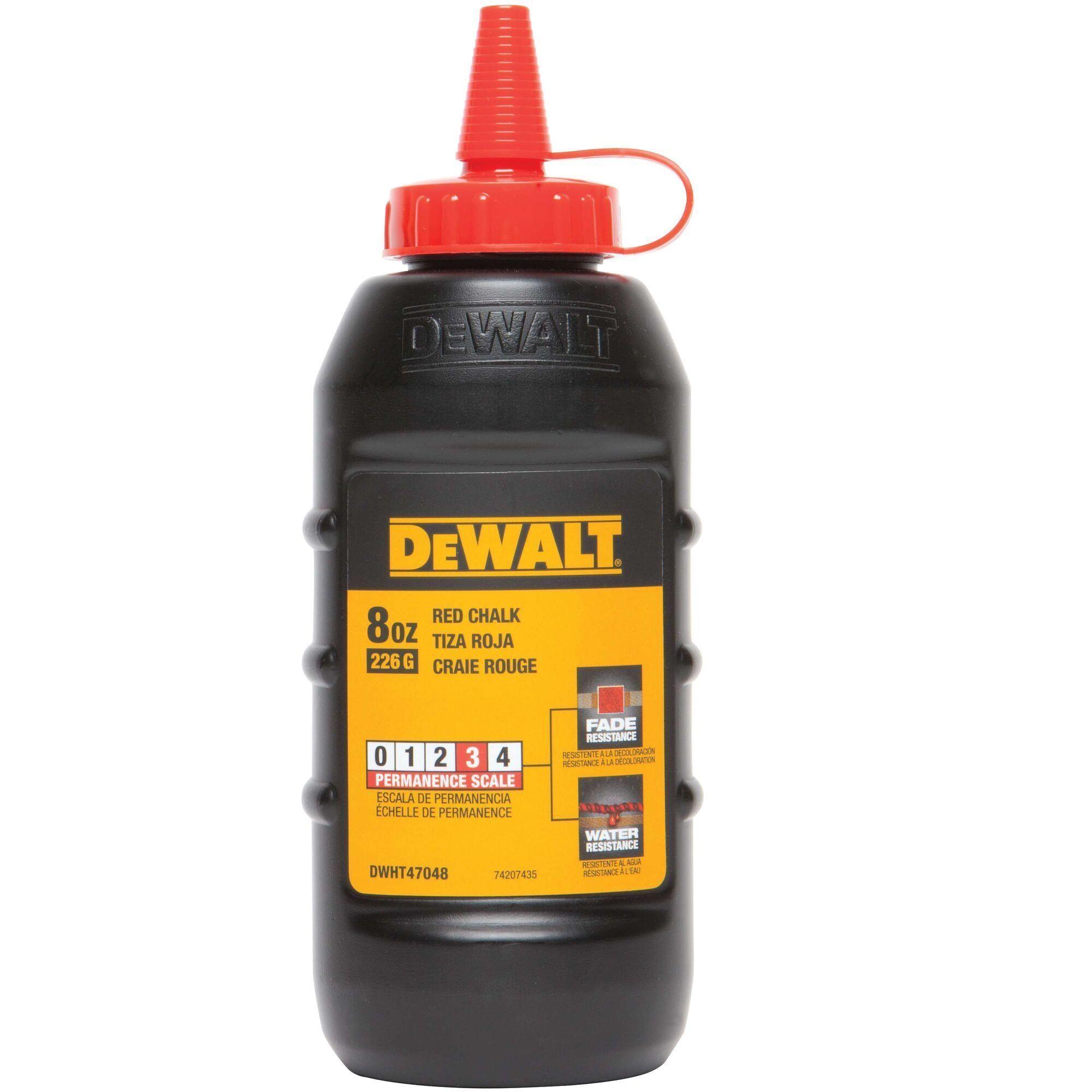 Tiza roja 226g escala de permanencia 3 DEWALT DWHT47048L-0