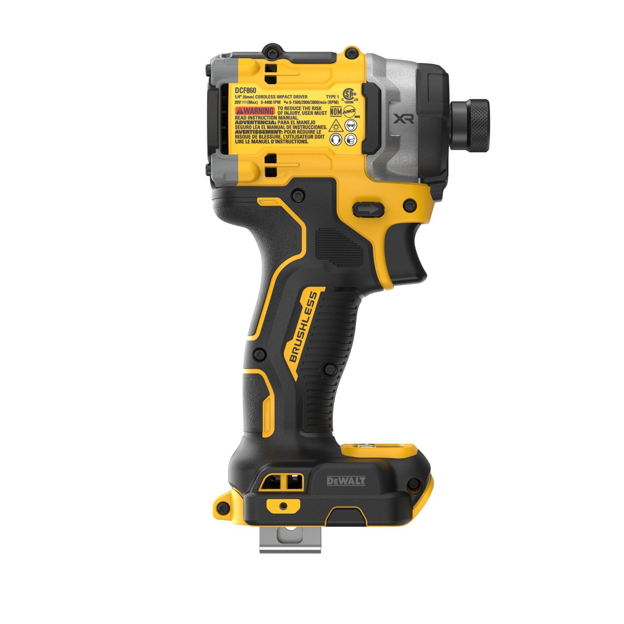 Atornillador de impacto de 1/4 20V DEWALT DCF860B-B3-4